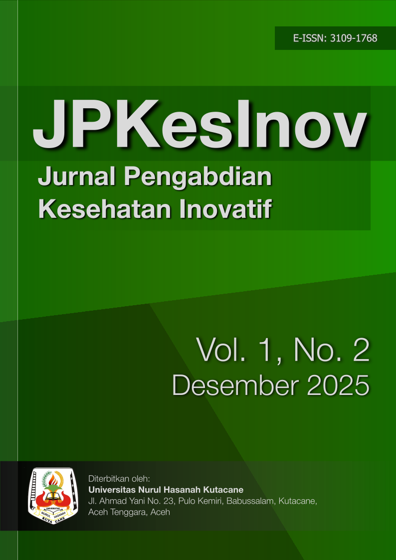 					Lihat Vol 1 No 2 (2025): Jurnal Pengabdian Kesehatan Inovatif (JPKesInov)
				
